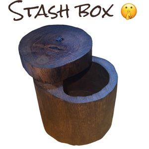 Small wooden keepsake / stash box